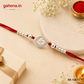 Swastik Rakhi - Silver Dhaga Rakhi