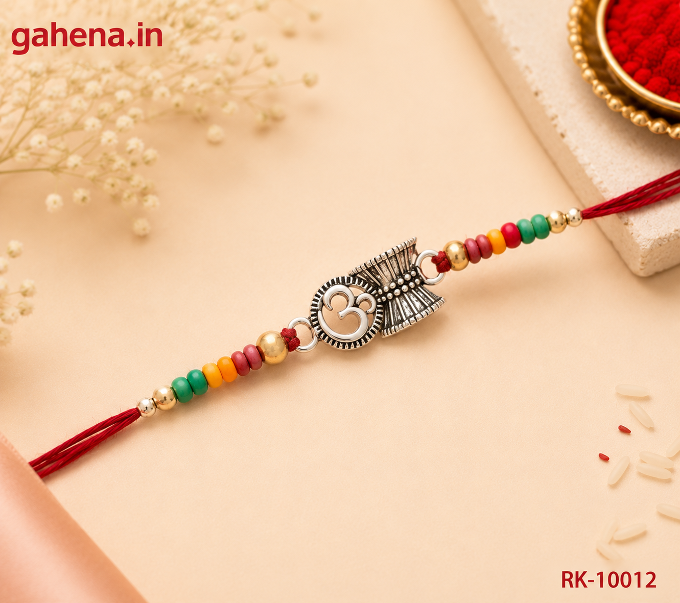 Ohm Rakhi - Silver Dhaga Rakhi